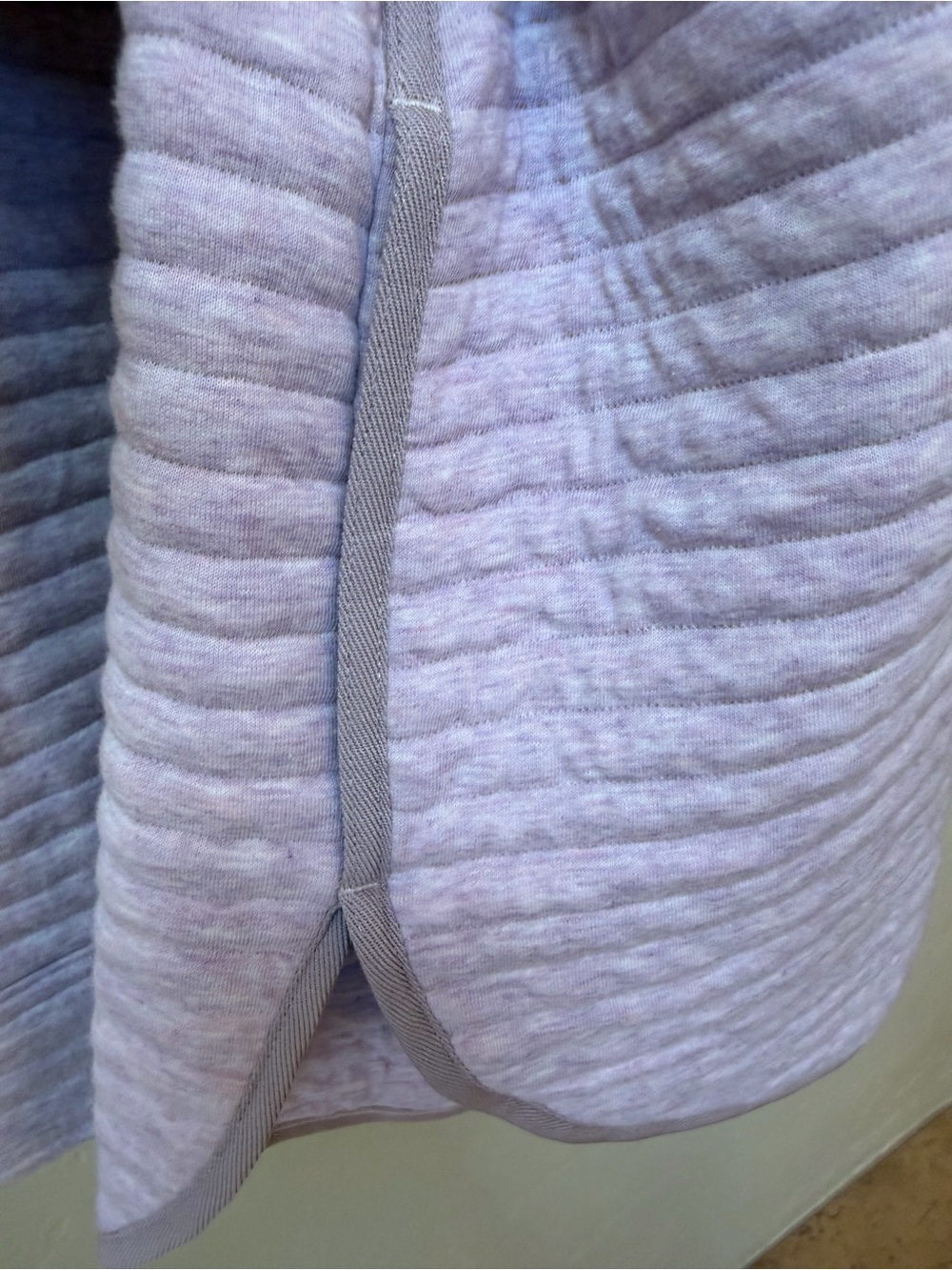 Everlane Organic Cotton Quilted Shirt Jacket Lavender Womens Size Medium - Picture 6 of 9